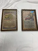 Lot Of 2 Vintage Lobster Newburg And Ceased Salad Recipe Wooden Wall Plaques