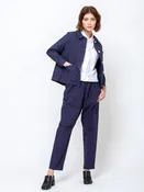 Angele Cotton Pant - Navy