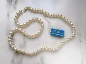 10K Fresh Water Cultured White Pearl Necklace By Honora ETC7717