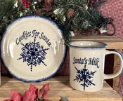 Cookies for Santa plate and mug (2 pieces)