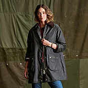 Barbour® Beadnell Waxed Long Jacket