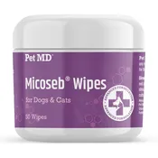 Micoseb Medicated Wipes for Dogs & Cats - 50 Count
