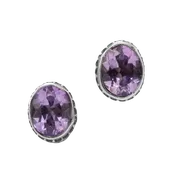 1 Stone Amethyst Earrings GZ NW 6731