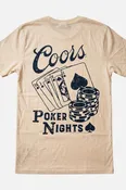 American Needle Coors Poker Night Tee in Natural