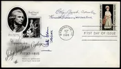 1965 #1273 John S. Copley FDC Signed by Designers & Engravers of Stamp