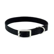 20" Single-Ply Dog Collar, Black