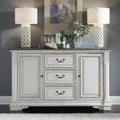 Abbey Park Buffet In Antique White
