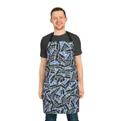 Apron, Jhane Barnes design "GEODESIC" col. Blue