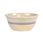 12" Heritage Blue Stripe Stoneware Mixing Bowl