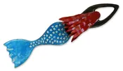Blue Azule Mermaid Sculpture with Red Hair