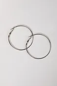 Aria Silver Hoop Earrings
