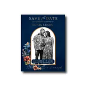 Copper & Navy Autumn Save The Date