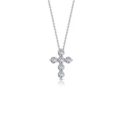 1.02 CTW Cross Pendant Necklace