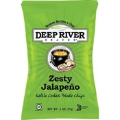 Deep River Zesty Jalapeño Kettle Cooked Potato Chips 2 oz – Case of 24