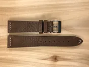 Brown Handmade & Hand-stitched Italian Leather Strap | 20mm X 16mm
