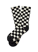 Checkerboard Crew Socks | Black
