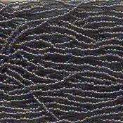 Czech Black Diamond AB 41010 Seed Bead