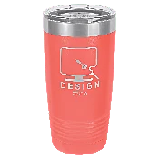 20 oz. Stainless Steel Vacuum Insulated Ringneck Tumbler with Clear Lid