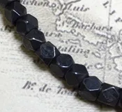 3mm Faceted Indonesian Spacer – Black Matte
