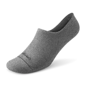 Anytime No Show Heel Grip Sock - Natural Grey Heather
