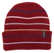 Autumn Multi Stripe Beanie - Burgundy