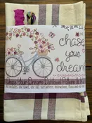 Chase Your Dreams Embroidery Dishtowel Kit Bareroots
