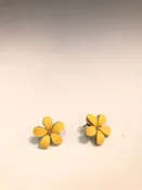 70s Yellow Flower Earrings