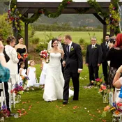 wedding ceremony flowers!