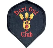 6 Dart Out Club Patch