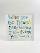 Acrylic Block Isaiah Blue