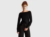 Bardot neck sweater