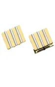 14K Gold 2 Tone Cufflinks