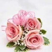 Corsage with Pink Spray Roses