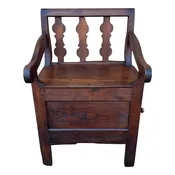 18th Century French Banc De Chimney / Fire Place Bench — CANTERBURY COTTAGE ANTIQUES