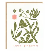 Abstract Desert Birthday Card