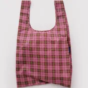 Azalea Pink Tartan Standard Baggu