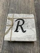 Custom Stone Coasters "R"