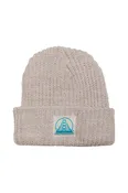Alabaster Lumberjack Beanie w/ Natural/ Turquoise Logo