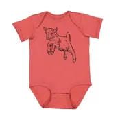 Baby Goat Baby Bodysuit - Eco-Friendly, Hand-Drawn, 3-18 Months