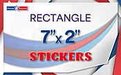 Rectangular Stickers 7"x2"