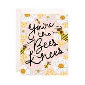 Bloomwolf Studio - Bee's Knees Greeting Card - Punny Friendship Card