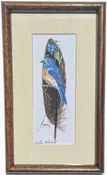 Bluebird Feather Art