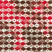 Artisan Batiks - Colors Of Christmas - Ornament Row Candy Cane Yardage