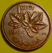 ✅1964 Canadian Cent✅
