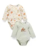 2 Pack Bodysuit Woodland Print
