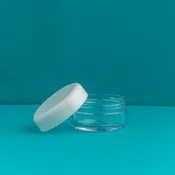 10 ml Clear Lip Balm Containers with White Lids