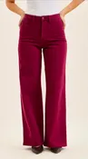 High Waist | Retro Wide Leg | Boysenberry
