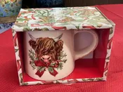 Highland Cow Christmas Mug Set