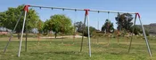 10 ft Commercial Swing Set - 4 Swings 2 Bay Heavy Duty