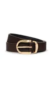 All Day Calf Hair Belt - Choco Brown